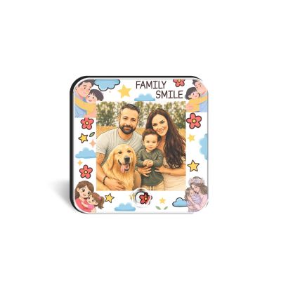 Personalized Musical Fridge Magnet with Custom Photo & Favorite Song, Rechargeable Music Player Refrigerator Magnet, Unique Gift for Couples, Family & Pet Lover